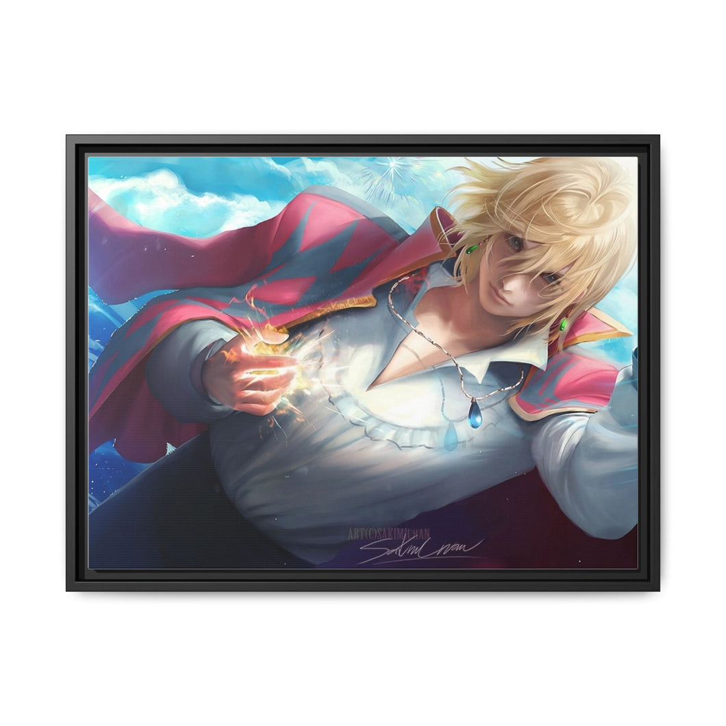 Howl's Moving Castle Canvas Framed Art Print