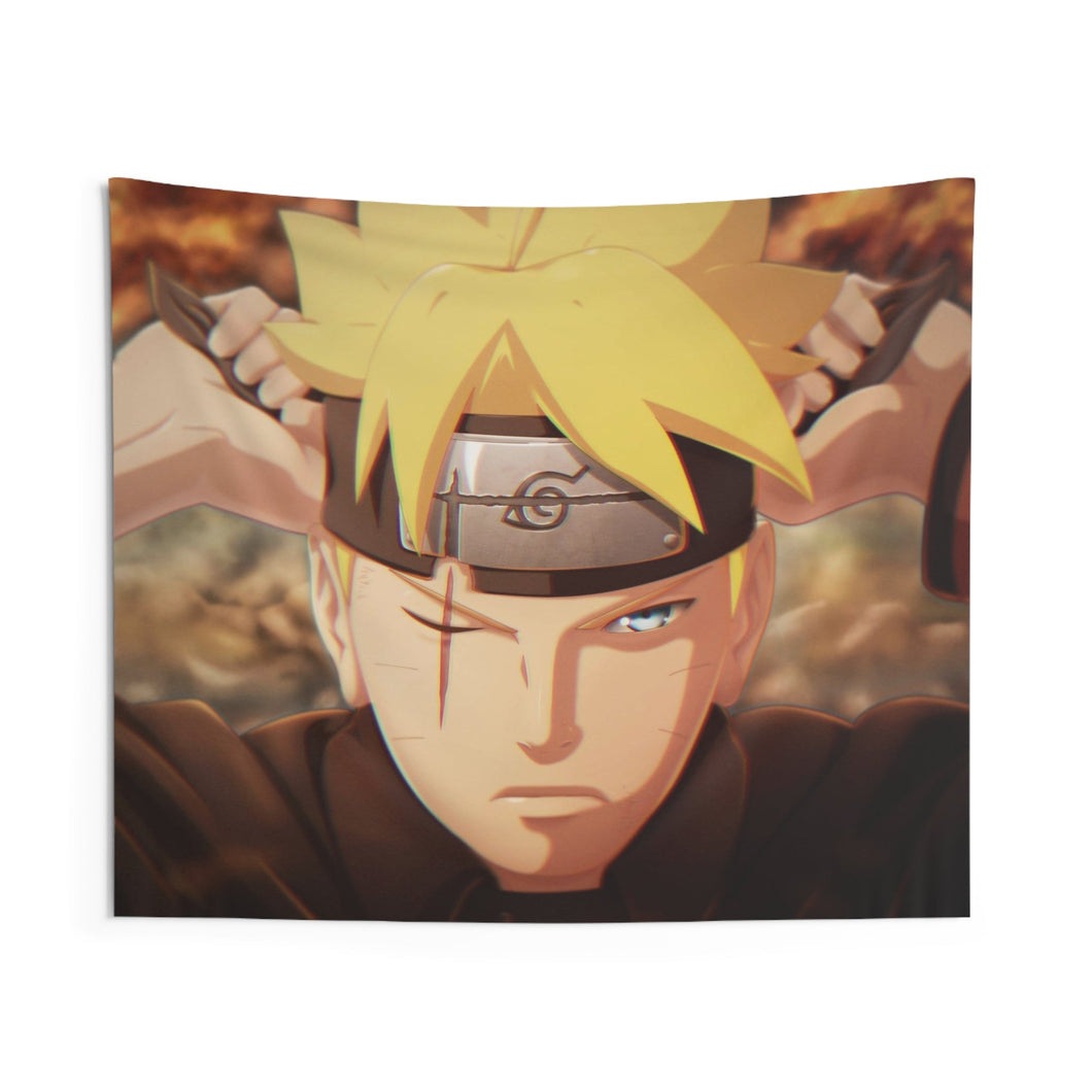 Boruto Vs Kawaki - I'M ALSO A NINJA! Indoor Wall Tapestry