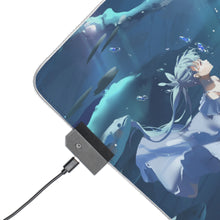 Load image into Gallery viewer, Anime Girl Underwater With Sealife RGB LED Mouse Pad (Desk Mat)
