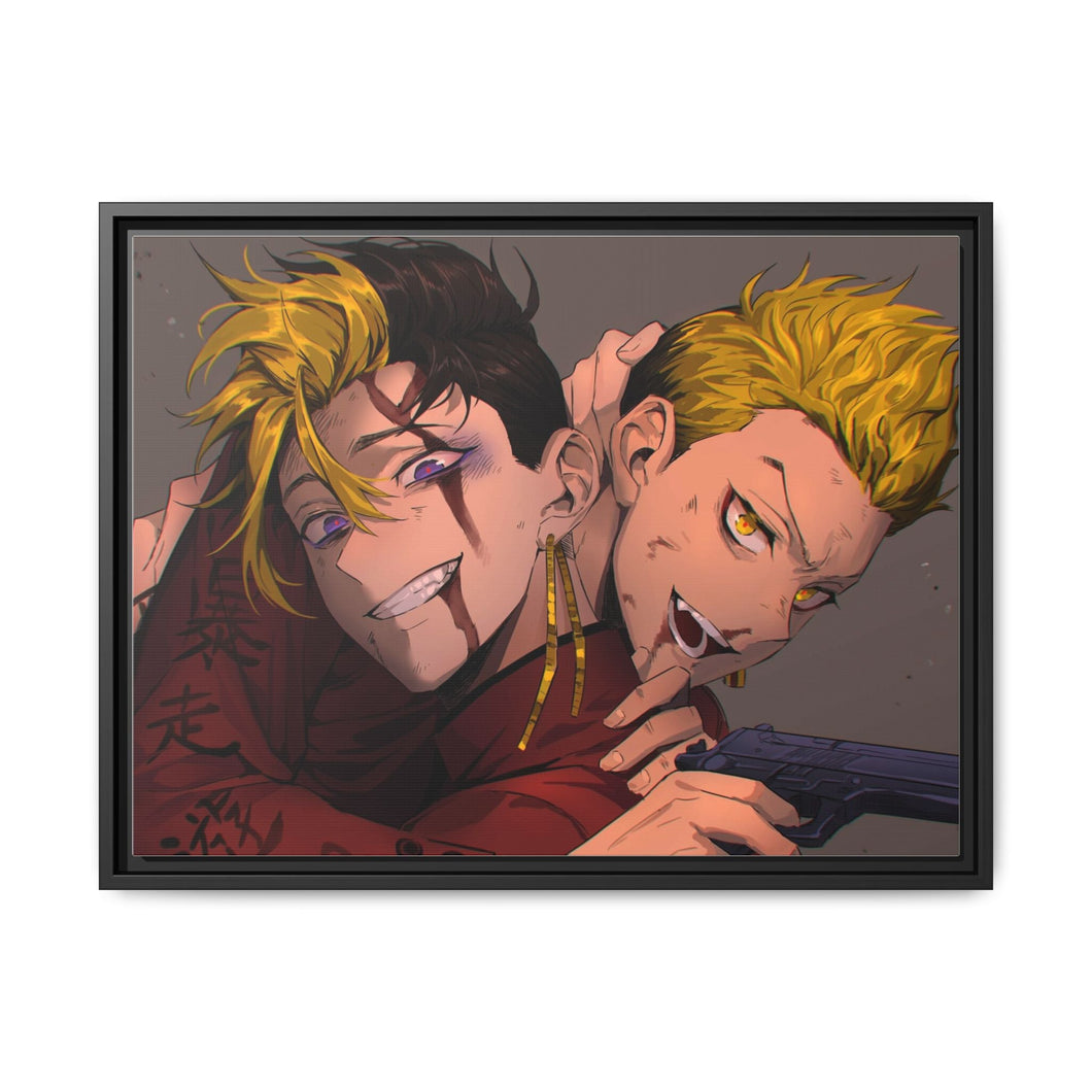 Tokyo Revengers Kazutora Hanemiya Canvas Framed Art Print