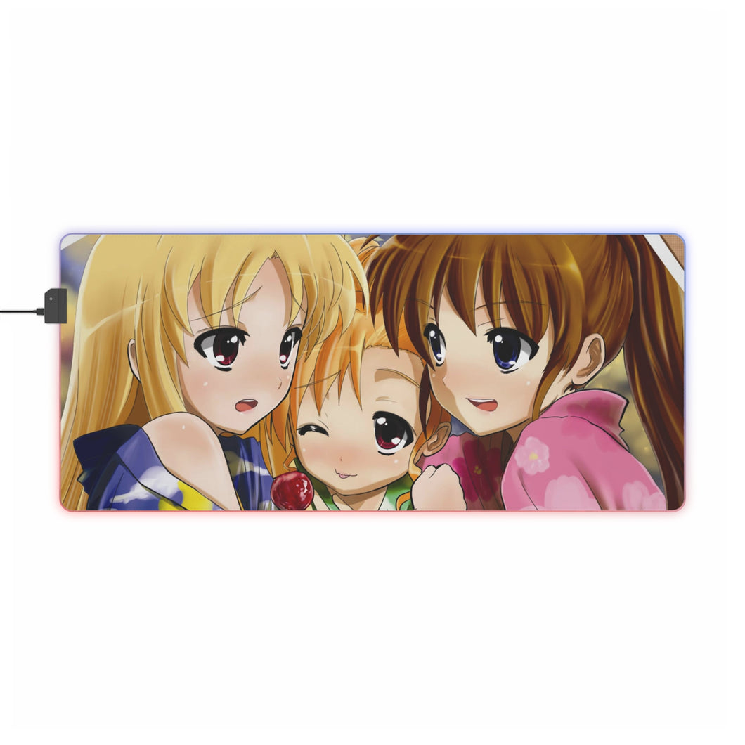 Magical Girl Lyrical Nanoha RGB LED Mouse Pad (Desk Mat)