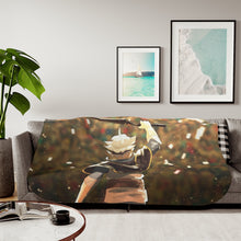 Load image into Gallery viewer, Black Clover Asta Sherpa Blanket
