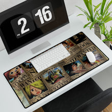 Load image into Gallery viewer, Monkey D. Luffy&#39;s crew wanted Mouse Pad (Desk Mat)
