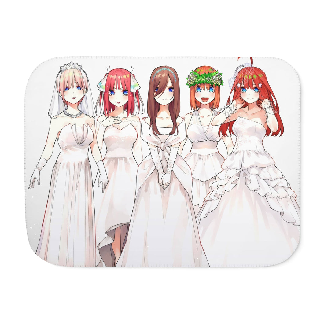 The Quintessential Quintuplets Miku Nakano, Itsuki Nakano, Nino Nakano, Yotsuba Nakano, Ichika Nakano Sherpa Blanket