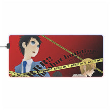 Load image into Gallery viewer, Durarara!! Masaomi Kida, Anri Sonohara RGB LED Mouse Pad (Desk Mat)
