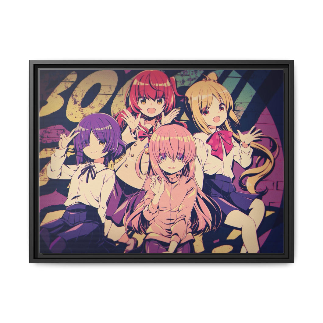 Bocchi the Rock Canvas Framed Art Print