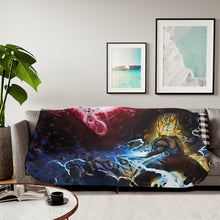 Load image into Gallery viewer, Goku vs. Frieza Sherpa Blanket
