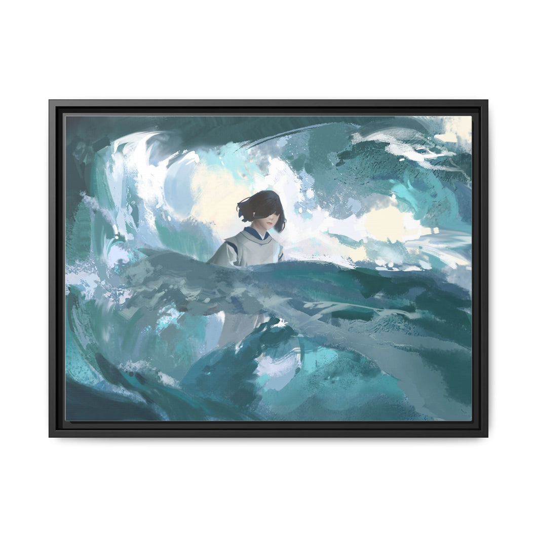 Anime Spirited Away Canvas Framed Art Print