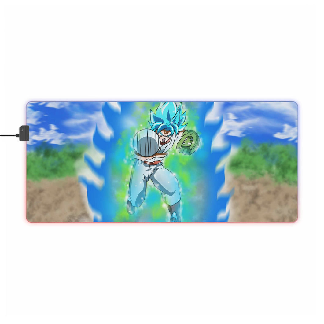 Goku Playing Baseball RGB LED Mouse Pad (Desk Mat)