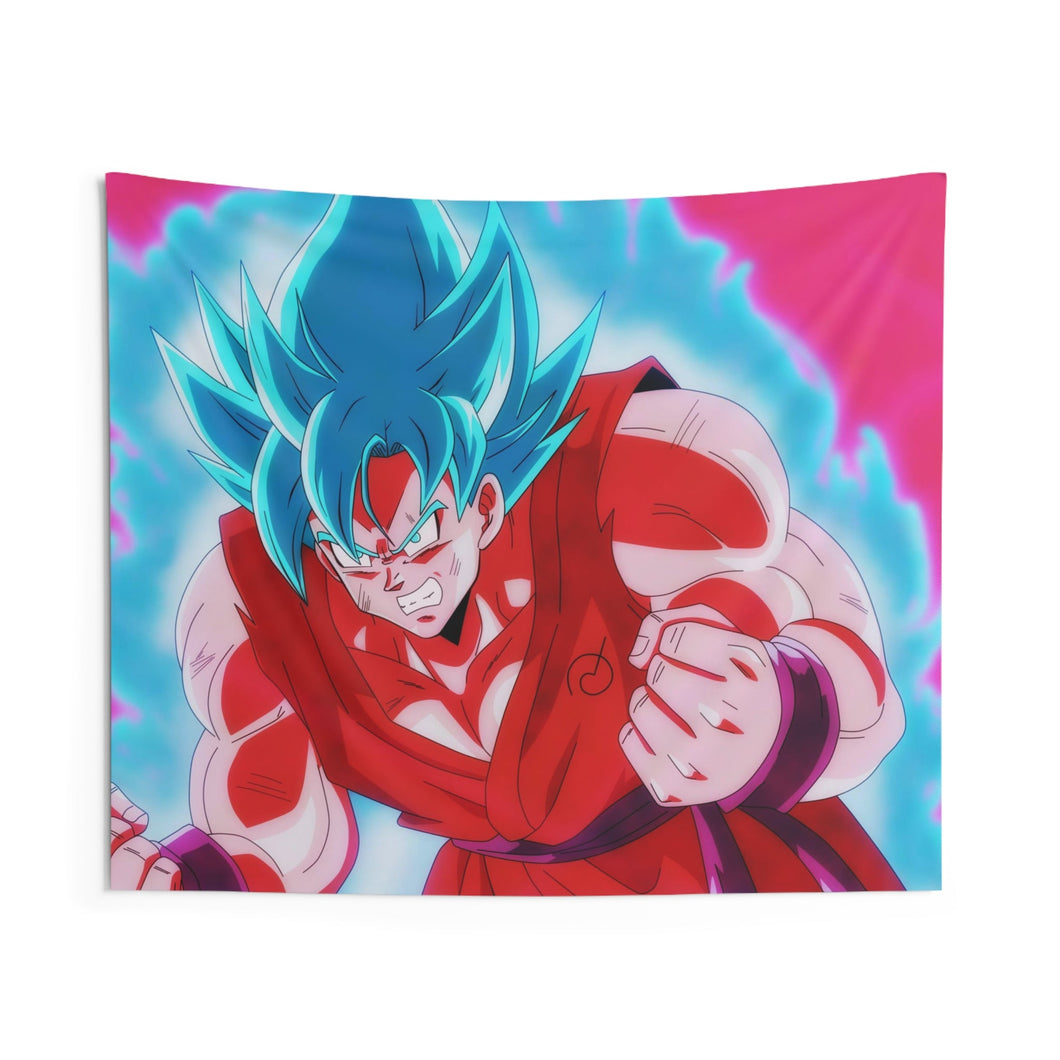 Goku SSGSS Kaioken Indoor Wall Tapestry