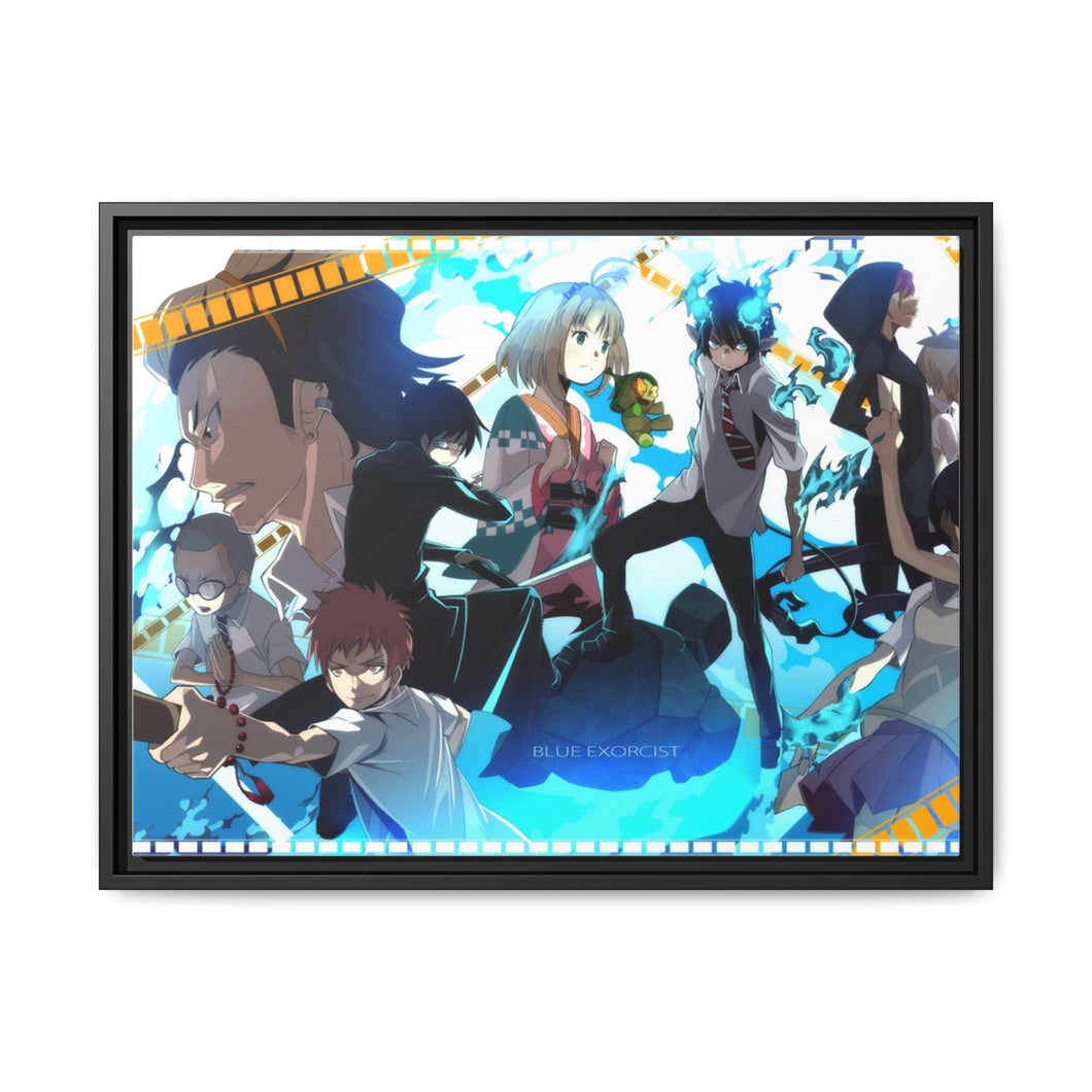 Ao No Exorcist Canvas Framed Art Print