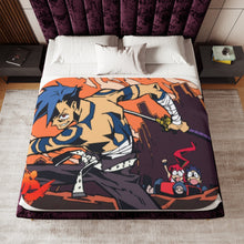Load image into Gallery viewer, Anime Tengen Toppa Gurren Lagannr Sherpa Blanket
