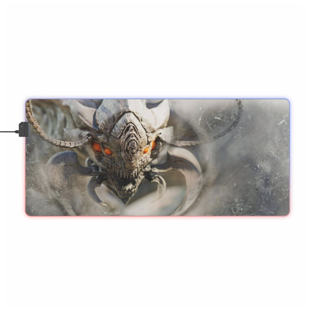 Disaster Level Dragon - Elder Centipede RGB LED Mouse Pad (Desk Mat)