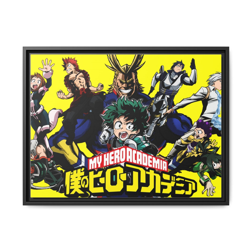 Anime My Hero Academia Canvas Framed Art Print