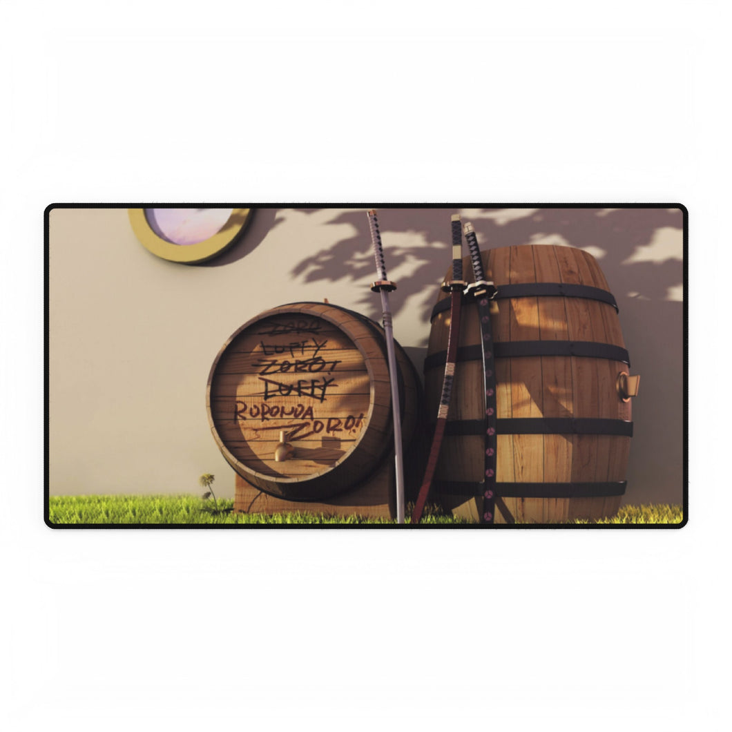The swordsman barrels Mouse Pad (Desk Mat)