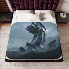 Load image into Gallery viewer, Anime Neon Genesis Evangelion Sherpa Blanket

