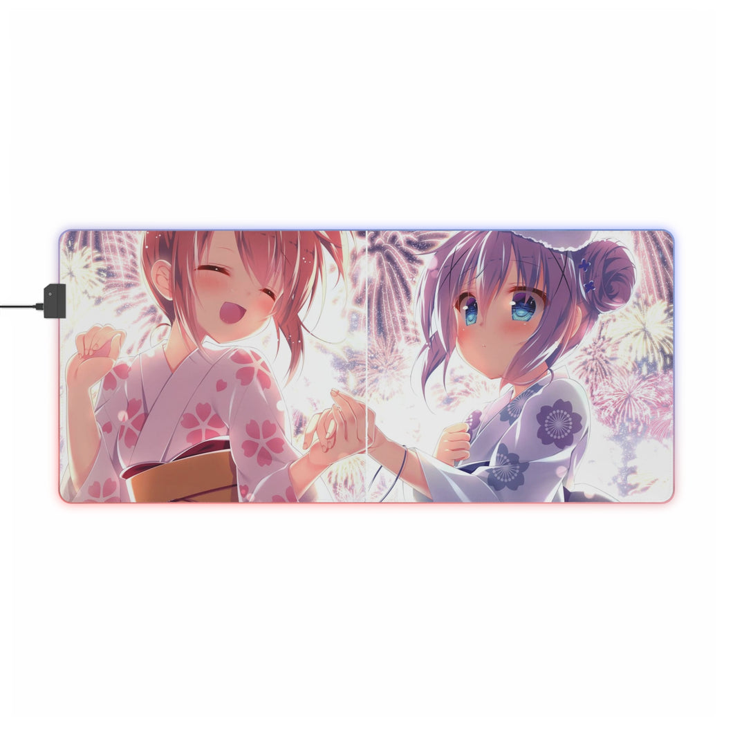 Is The Order A Rabbit? RGB LED Mouse Pad (Desk Mat)