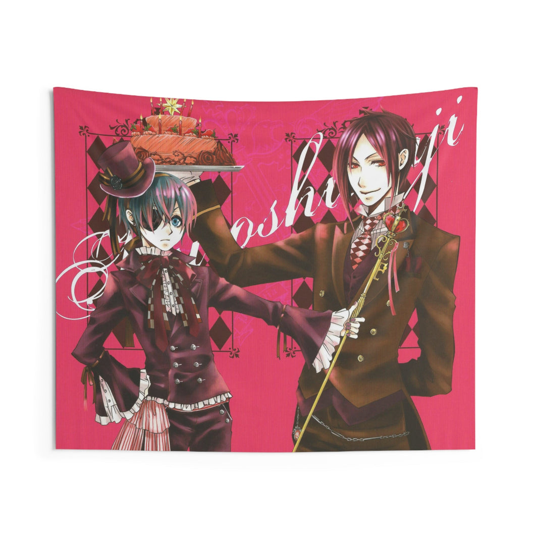Black Butler Indoor Wall Tapestry