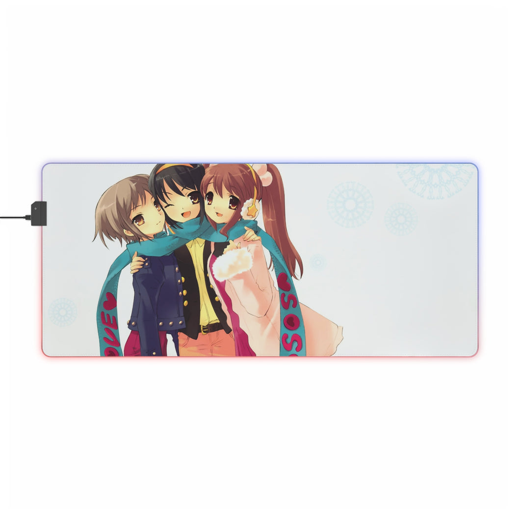 The Melancholy Of Haruhi Suzumiya RGB LED Mouse Pad (Desk Mat)