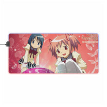 Load image into Gallery viewer, Puella Magi Madoka Magica Madoka Kaname, Sayaka Miki RGB LED Mouse Pad (Desk Mat)
