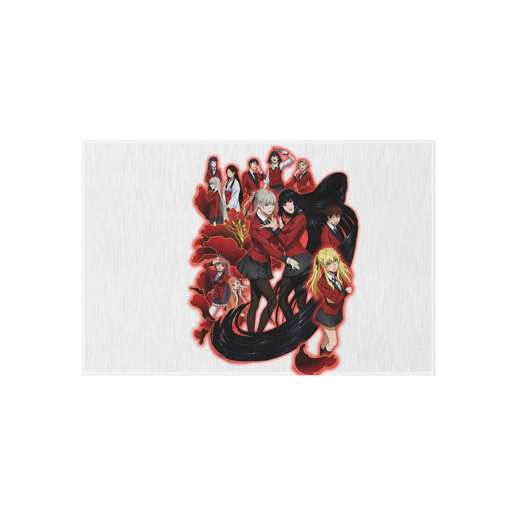 Kakegurui Yumeko Jabami, Mary Saotome, Midari Ikishima, Kirari Momobami, Yumemi Yumemite Rug