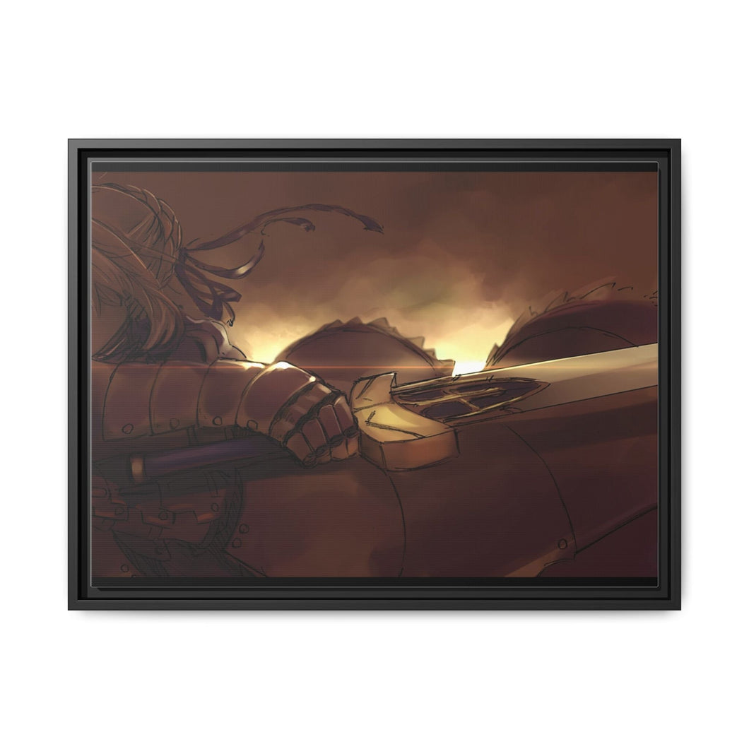 Anime Fate/Stay Night Canvas Framed Art Print
