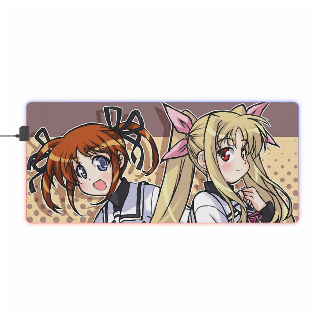 Magical Girl Lyrical Nanoha RGB LED Mouse Pad (Desk Mat)