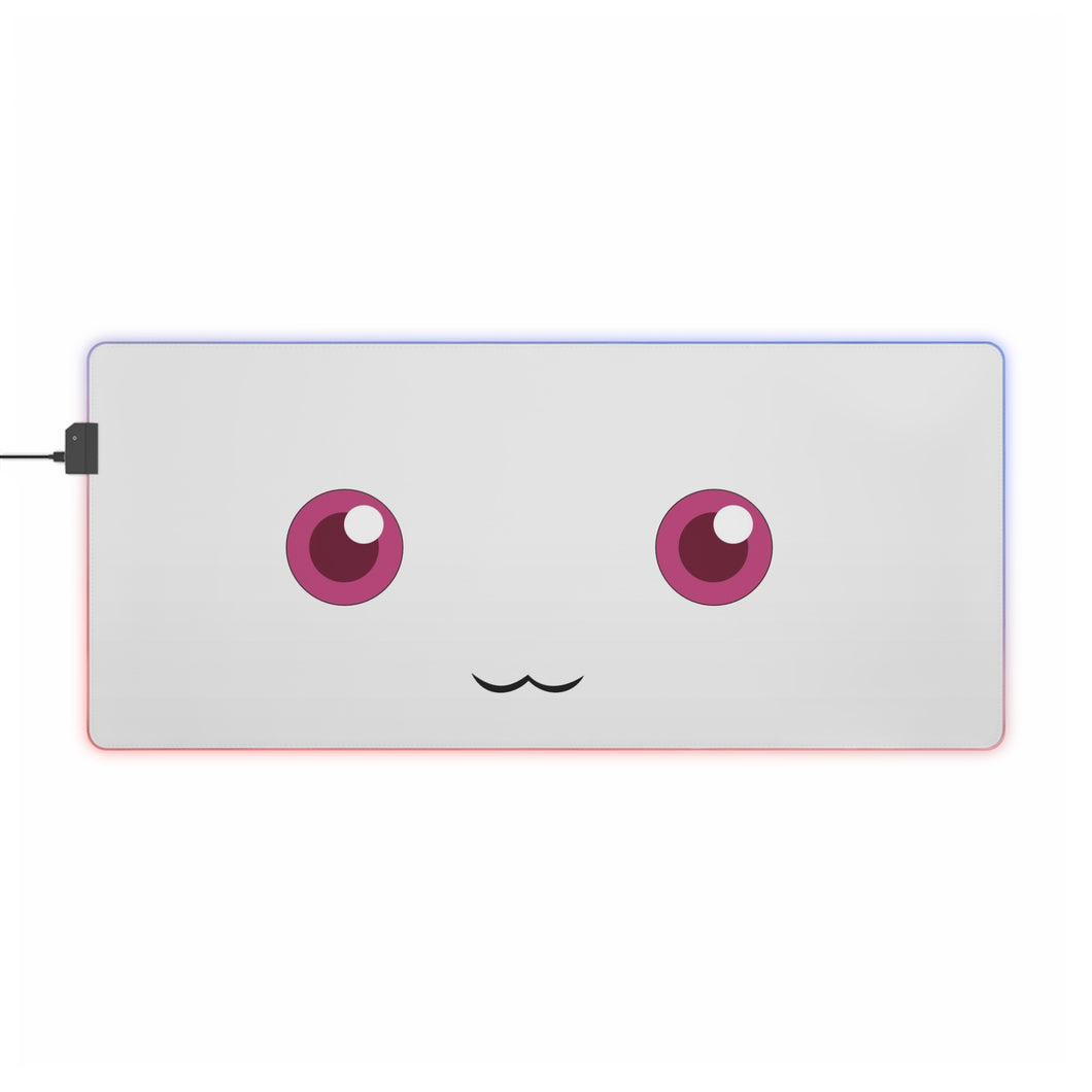 Puella Magi Madoka Magica Kyuubey RGB LED Mouse Pad (Desk Mat)