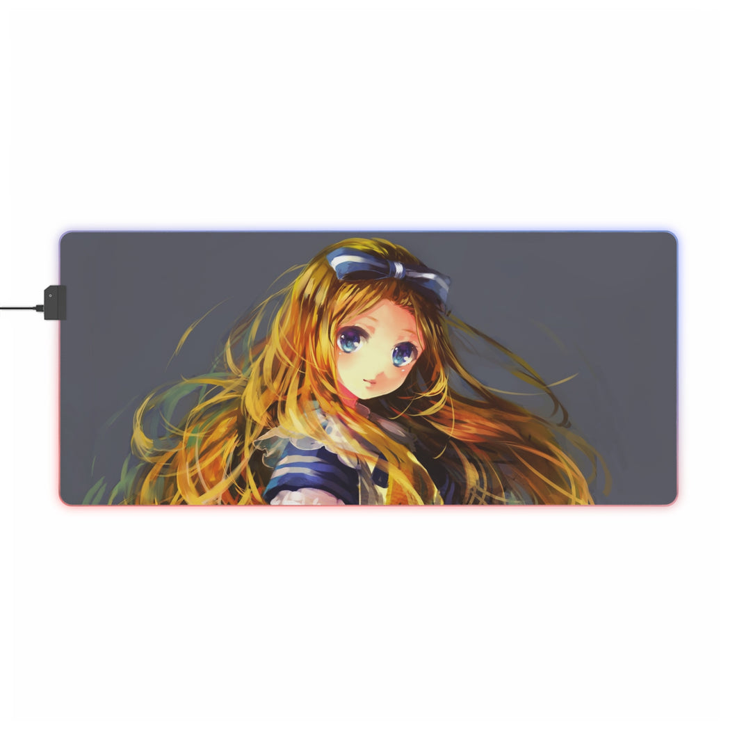 Anime Alice In Wonderland RGB LED Mouse Pad (Desk Mat)