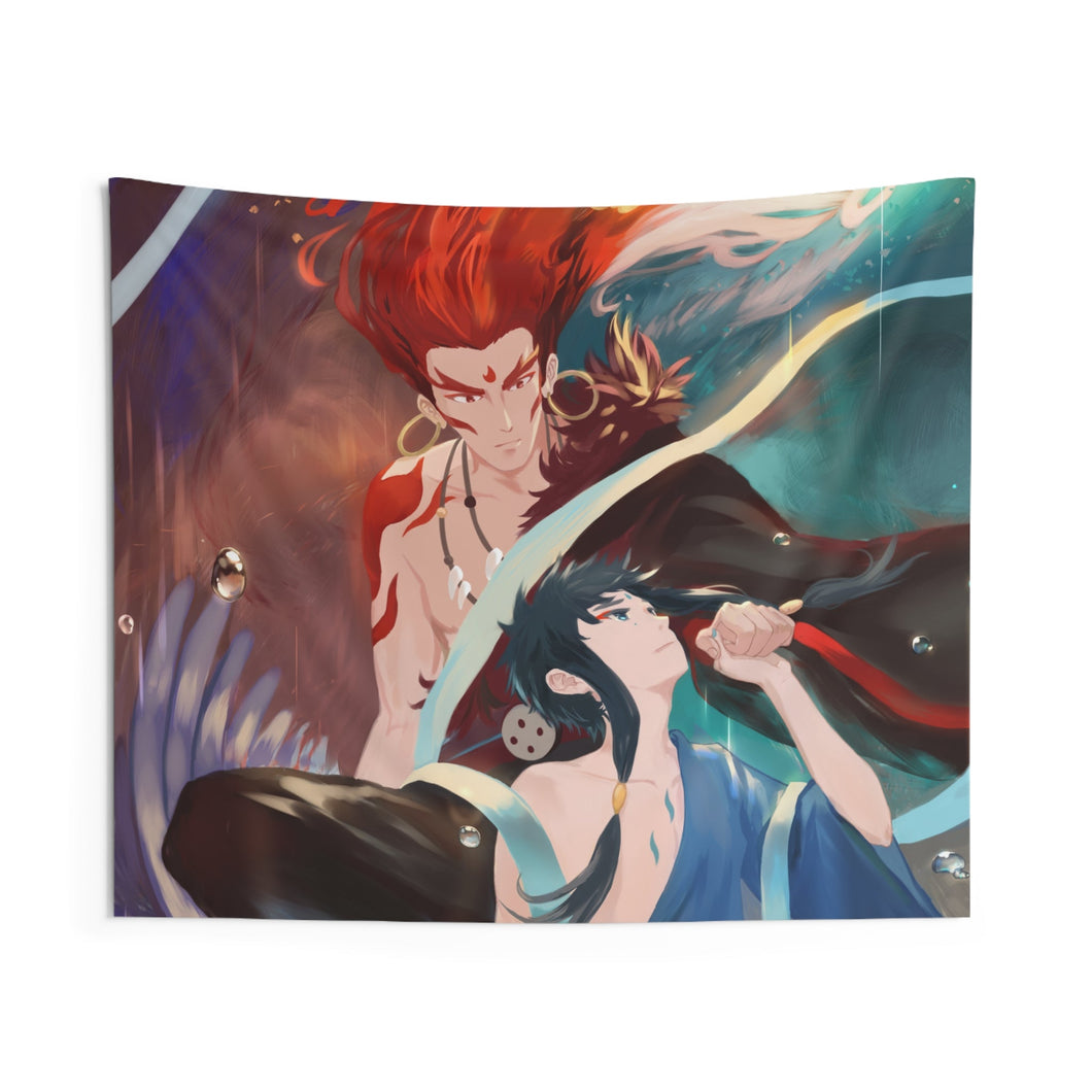 Big Fish & Begonia Indoor Wall Tapestry