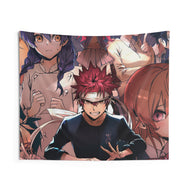 Rindō Kobayashi Alice Nakiri Erina Nakiri and Takumi Aldini Indoor Wall Tapestry