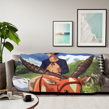 Load image into Gallery viewer, Anime Princess Mononoker Sherpa Blanket
