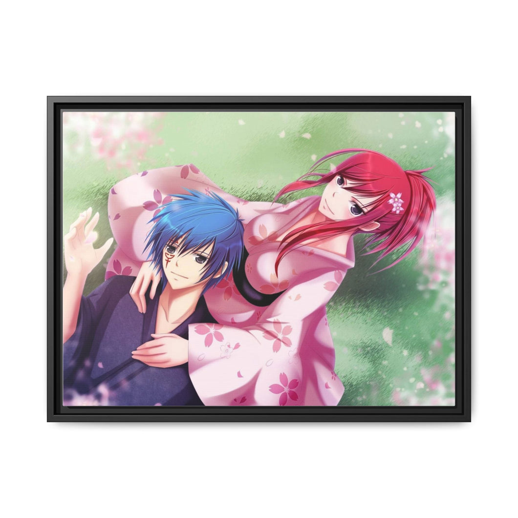 Fairy Tail Erza Scarlet, Jellal Fernandes Canvas Framed Art Print