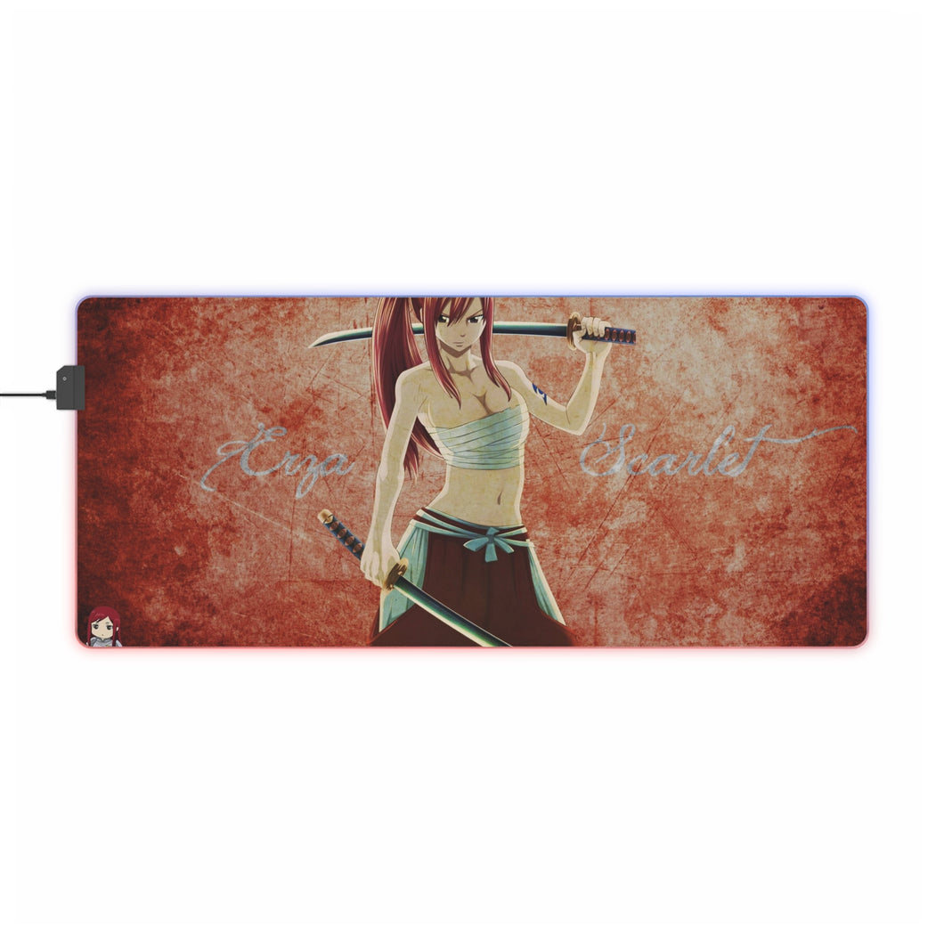 Fairy Tail Erza Scarlet RGB LED Mouse Pad (Desk Mat)