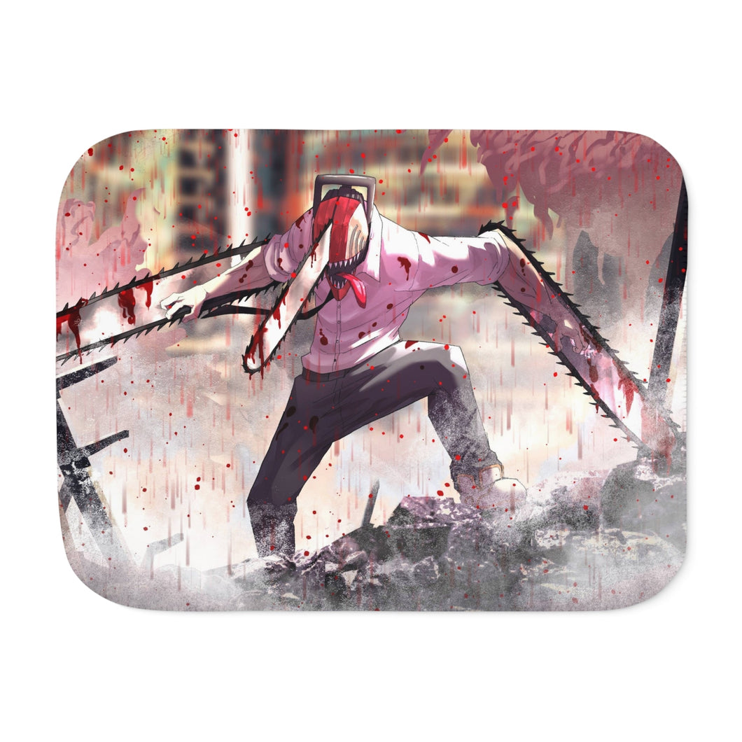 Anime Chainsaw Man Sherpa Blanket