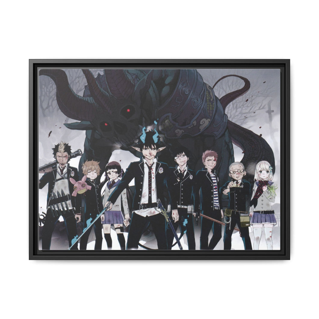 Anime Blue Exorcist Canvas Framed Art Print