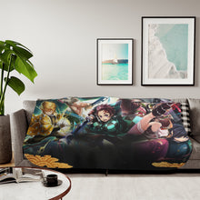 Load image into Gallery viewer, Anime Demon Slayer: Kimetsu no Yaiba Sherpa Blanket
