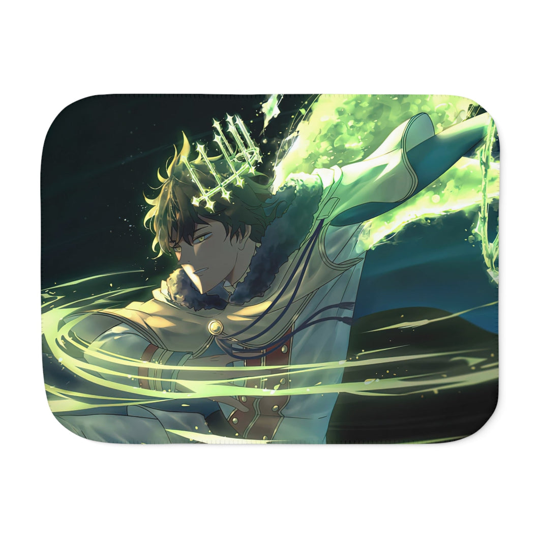 Black Clover Yuno Sherpa Blanket