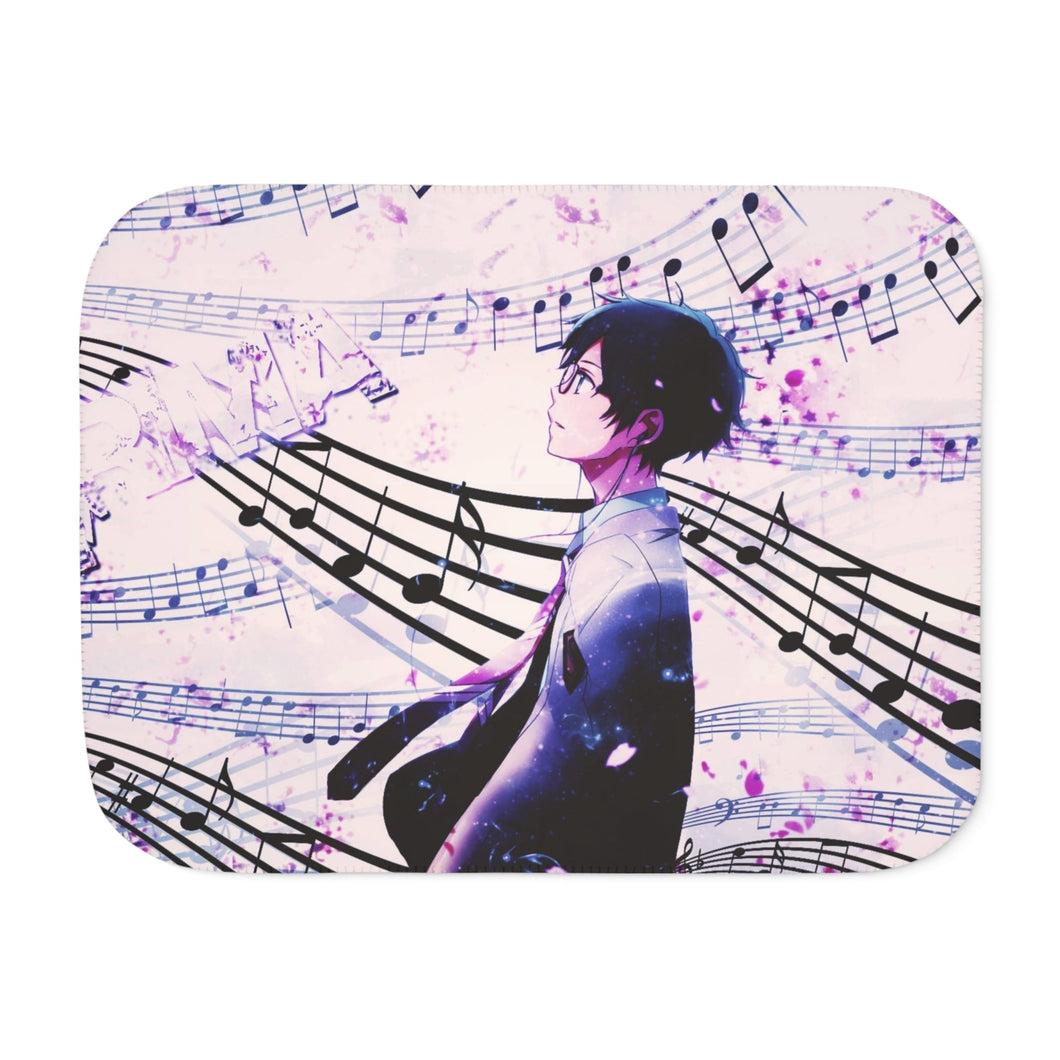 Anime Your Lie in April Sherpa Blanket