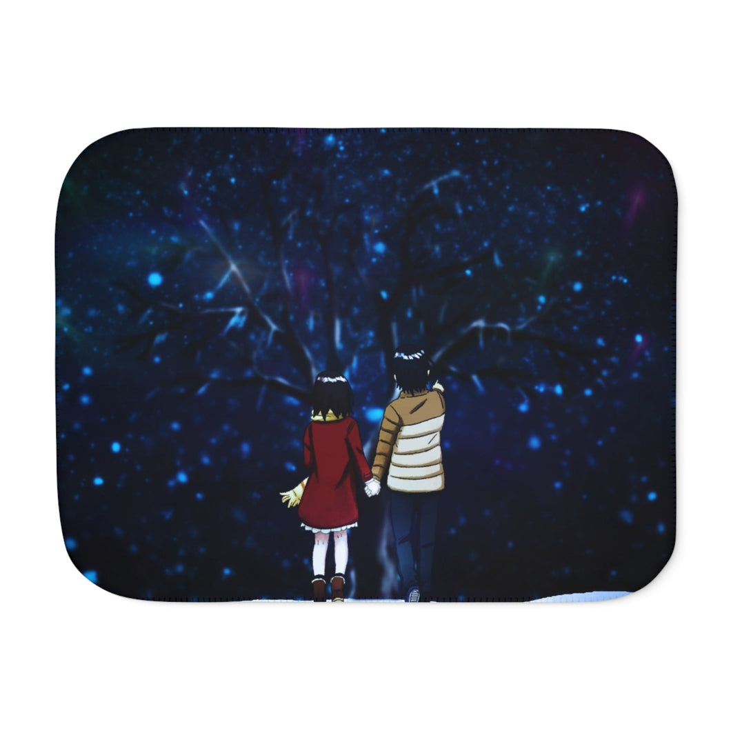 Erased Tree Sherpa Blanket