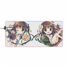 Load image into Gallery viewer, Is the Order a Rabbit? RGB LED Mouse Pad (Desk Mat)
