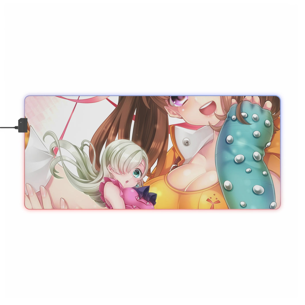 The Seven Deadly Sins Diane, Elizabeth Liones RGB LED Mouse Pad (Desk Mat)