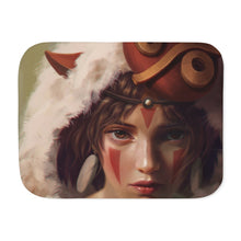 Load image into Gallery viewer, Princess Mononoke Sherpa Blanket

