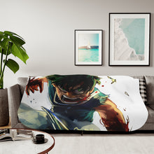 Load image into Gallery viewer, My Hero Academia Izuku Midoriya Sherpa Blanket
