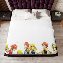 Load image into Gallery viewer, Fairy Tail Natsu Dragneel, Lucy Heartfilia Sherpa Blanket
