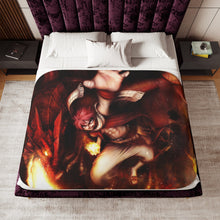 Load image into Gallery viewer, Natsu Dragneel Sherpa Blanket

