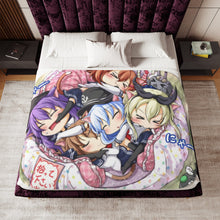 Load image into Gallery viewer, Kantai Collection chibi group Sherpa Blanket
