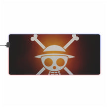Load image into Gallery viewer, Luffy Jolly Roger RGB LED Mouse Pad (Desk Mat)
