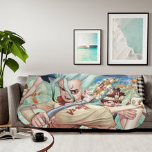 Load image into Gallery viewer, Anime Dr. Stone Sherpa Blanket
