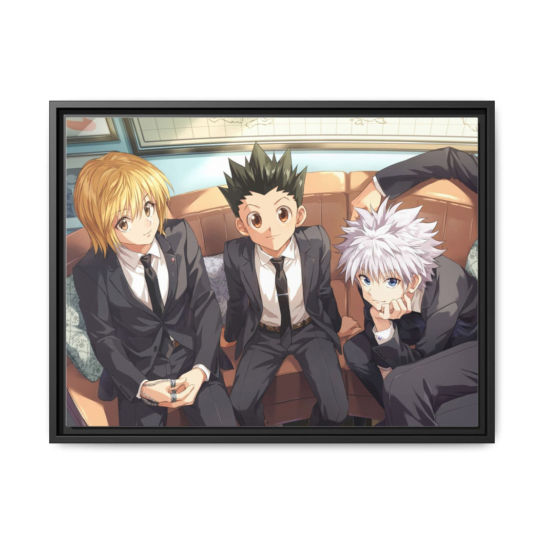 Hunter x Hunter Killua Zoldyck, Kurapika, Gon Freecss Canvas Framed Art Print